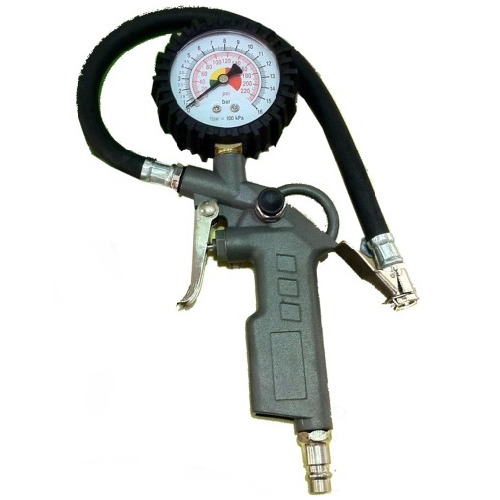 Pistol de aer comprimat pentru umflat anvelope JBM 51980, cu manometru