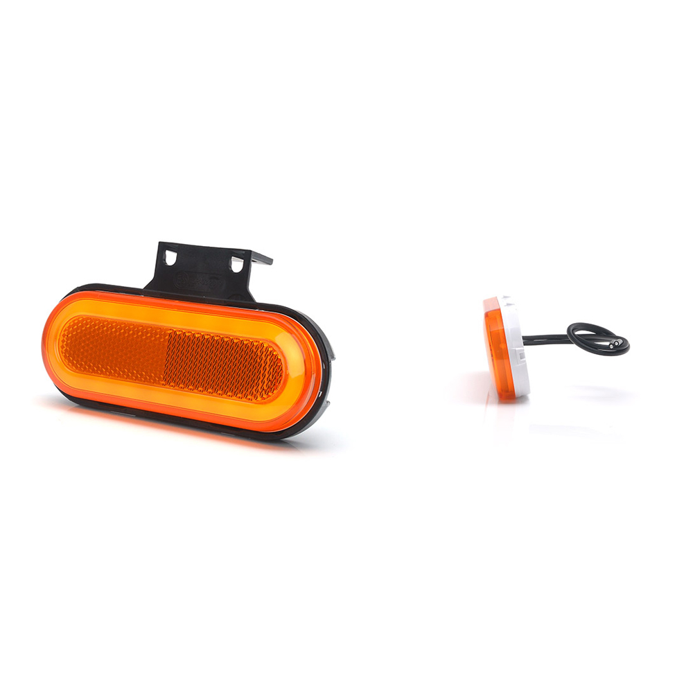 Lampa gabarit LED, 1399 W198, 12V-24V, pozitie, portocaliu, WAS 43507