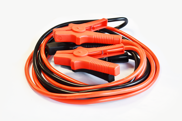 Set 2 cabluri de curent, pornire auto, MEGA DRIVE 01436, voltaj 12/24V, 800 A, lungime 3.5 metri, cleme tip crocodil izolate