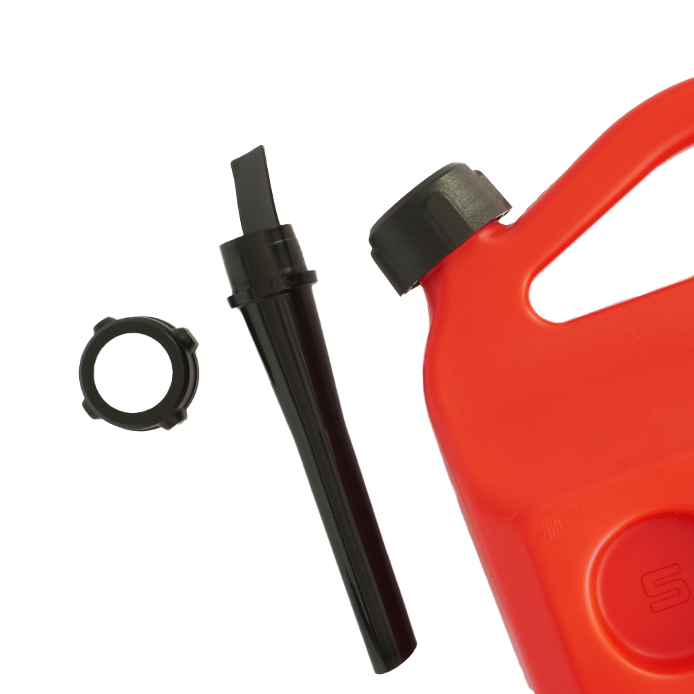 Canistra pentru produse petroliere MEGA DRIVE KAN/5L/CZER/ETYK, gama premium, volum 5 litri