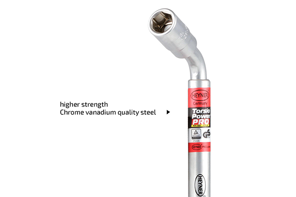 Cheie pentru roti HEYNER TorsioPower Pro 02967, tip L, extensibila, deschidere cheie 17/19, 21/23 mm
