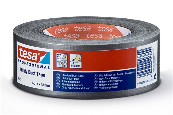 Banda adeziva neagra TESA 00780, lungime 50 metri, latime 48 mm