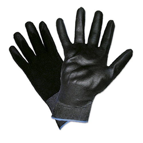 Manusi de lucru JBM 51642N, cu palma intarita de poliuretan, negru, marimea T.9