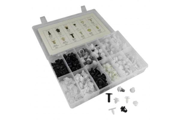 Trusa 345 de clipsuri auto JBM 08681, din plastic, pentru Peugot si Citroen
