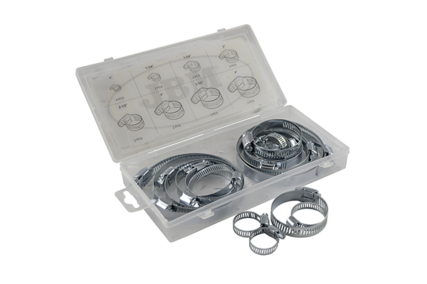 Trusa 20 coliere metalice JBM 53378, pentru furtune