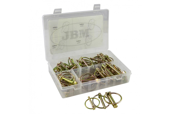 Trusa de conectori cu inel JBM 53371, 16 buc 5 x 36, 18 buc 6 x 45, 6 buc 8 x 45, 10 buc 11 x 45