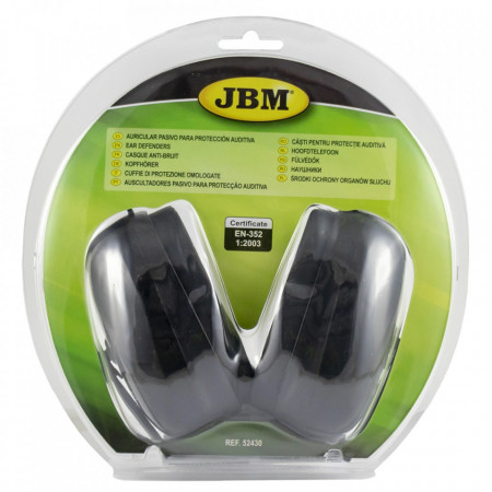 Casti antifoane externe profesionale JBM 46710, pentru protectie auditiva, negre