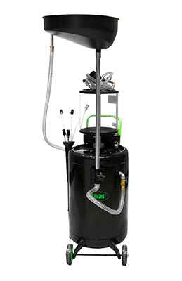 Colector pentru ulei uzat auto JBM 53874, capacitate rezervor 90 litri, capacitate filtru cu sita pentru colectare 10 litri