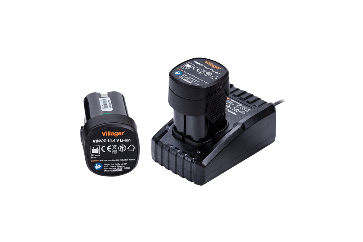 Foarfeca electrica pentru crengi VILLAGER VBP 20, 2 acumulatori Li-ion, 14.4V
