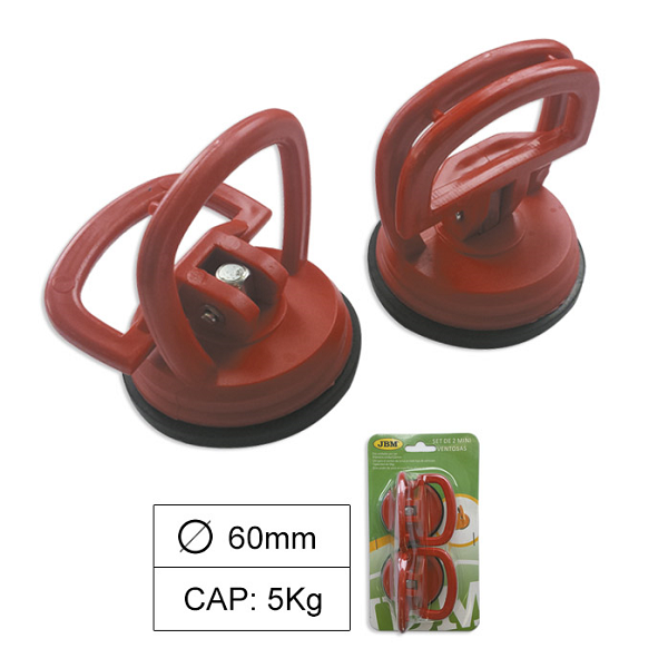 Set 2 ventuze JBM 00444, diametru 60 mm, capacitate ridicare 5 kg