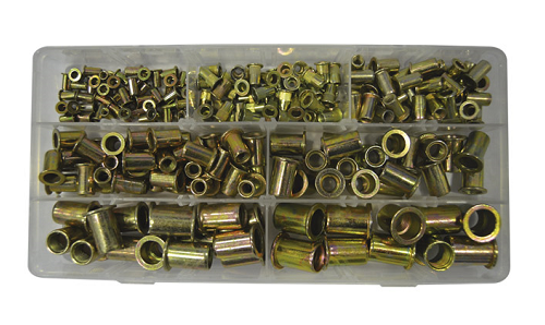 Set piulite pop nit JBM 52703, metalice, cutie platic