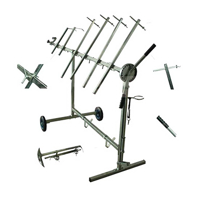 Suport pentru vopsitorie JBM 91276, basculant, 6 brate, 4 carlige
