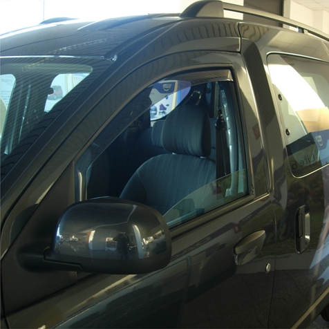 Set deflectoare aer, paravanturi auto, fata, FARAD 02188, fumurii, plexiglas rezistent, pentru DACIA DOKKER (2013-); LODGY (2012-)