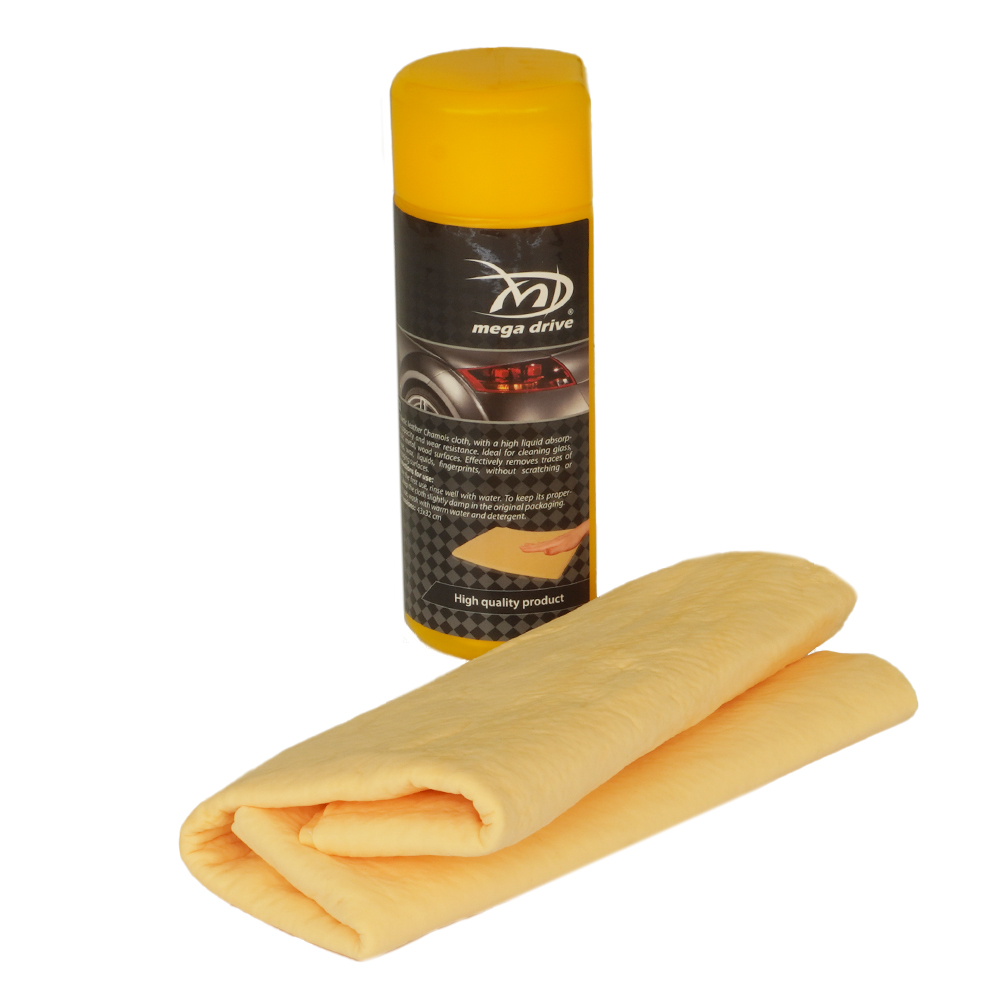 Laveta piele sintetica chamois MEGA DRIVE 05287, 64 x 43 cm, galben