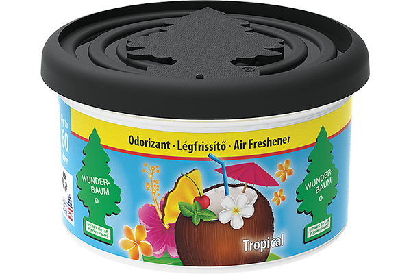 Odorizant auto conserva WUNDER-BAUM 10553, aroma Tropical, 45 grame