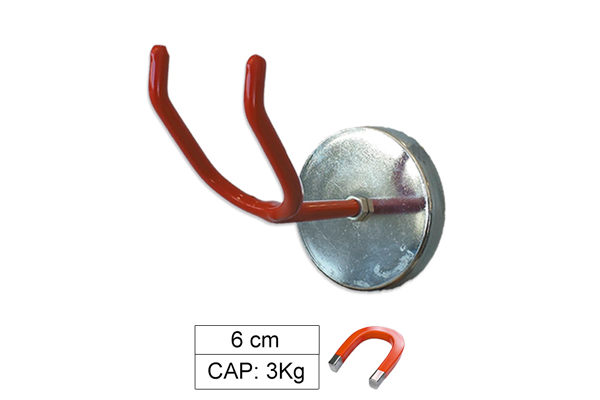 Carlig magnetic JBM 10157, lungime varfuri 6 cm