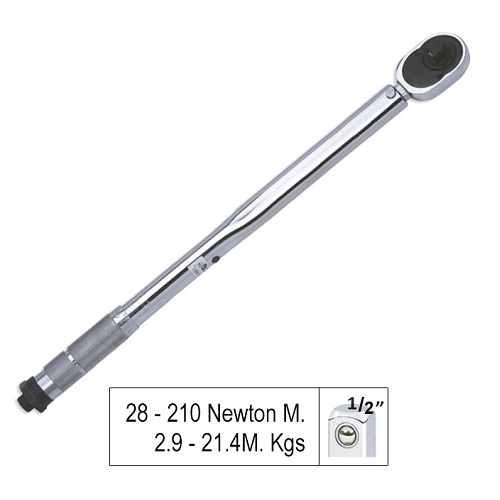 Cheie dinamometrica JBM 51127, prindere 1/2 inch, lungime 470 mm, 28-210 Nm