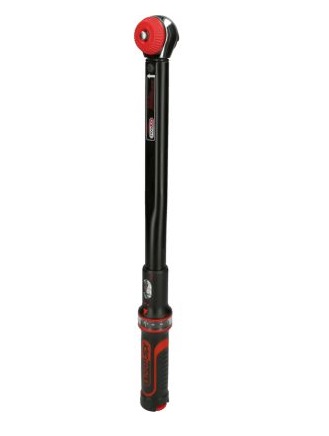 Cheie dinamometrica cu clichet KS TOOLS Ergotorque Precision 516.1422, cu buton rotativ, prindere 3/8 inch, 10-50 Nm, lungime 350 mm