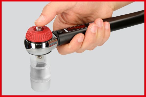 Cheie dinamometrica cu clichet KS TOOLS Ergotorque Precision 516.1422, cu buton rotativ, prindere 3/8 inch, 10-50 Nm, lungime 350 mm