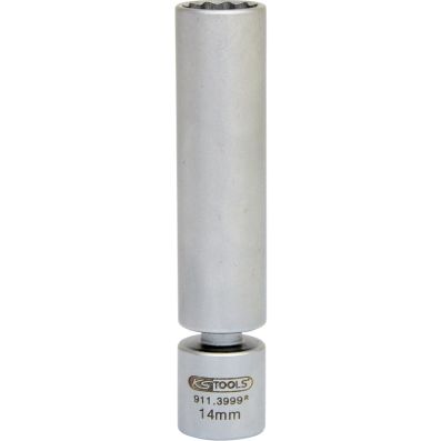 Cheie tubulara articulata pentru bujii KS TOOLS 911.3999, prindere patrat 3/8 inch, marime 14 mm, pentru BMW
