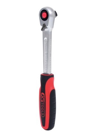Clichet cu schimbare de directie KS TOOLS SlimPower 920.3890, prindere patrat 3/8 inch, 72 dinti, lungime 190 mm