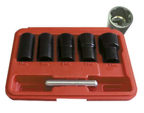 Trusa tubulare striate JBM 52153, prindere patrat 1/2 inch, pentru suruburi uzate si antifurt, cutie din plastic