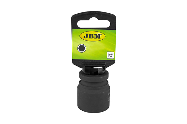 Cheie tubulara de impact JBM 11121, scurta, prindere patrat 1/2 inch, 19 mm
