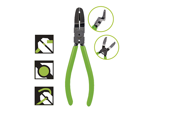 Cleste pentru extragerea clipsurilor de plastic JBM 53385, otel, maner cauciuc