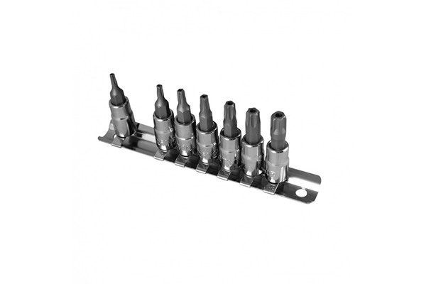 Set 7 capete torx cu tubulare JBM 45133, actionare 1/4 inch, T10, T15, T20, T25, T30, T40, T45