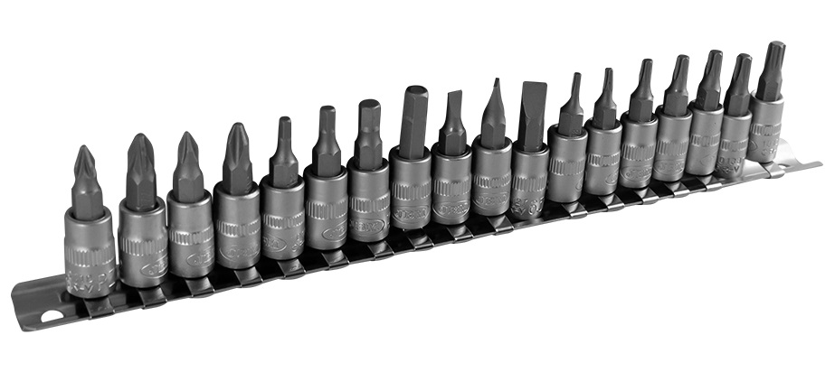 Set 18 capete tubulare JBM 52909, prindere 1/4 inch