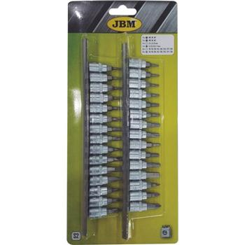 Set capete tubulare JBM 52908, prindere 1/4 inch