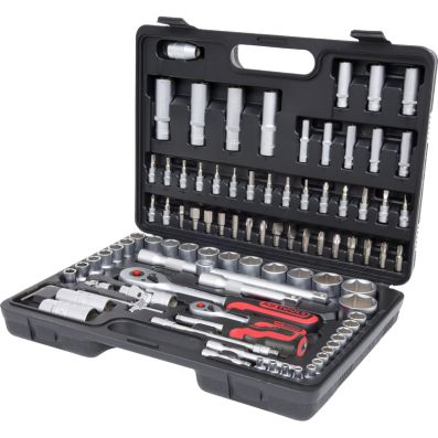 Set 96 chei tubulare KS TOOLS 917.0796, prindere 1/4 inch, 1/2 inch, geanta din material plastic