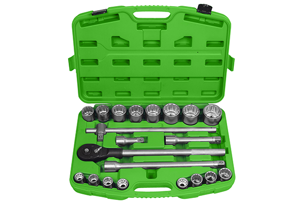 Trusa 21 chei tubulare JBM 53728, prindere 3/4 inch, cu 12 fete