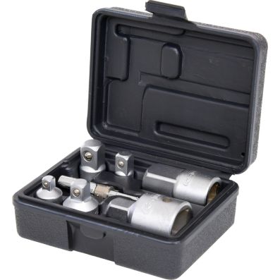 Set 7 adaptoare KS TOOLS 917.0707, prindere patrat 1/2 inch, crom vanadiu, geanta din material plastic