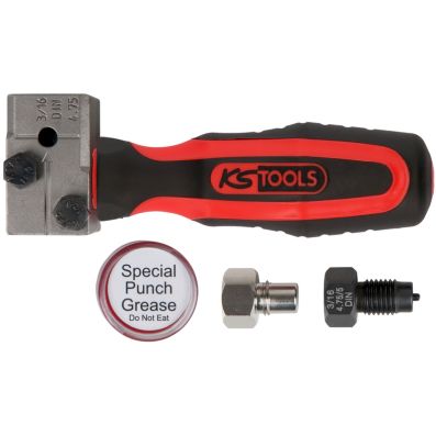 Kit pentru bordurare conducte de frana KS TOOLS Flarefixeco 122.1215, 4 piese, 4.75 mm