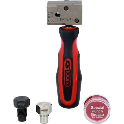 Kit pentru bordurare conducte de frana KS TOOLS Flarefixeco 122.1215, 4 piese, 4.75 mm