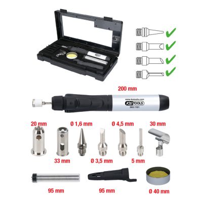 Set 11 scule pentru micro-lipituri KS TOOLS 960.1160, caseta din material plastic
