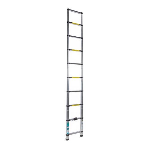 Scara telescopica Detoolz, DZ-C243, inaltime maxima de lucru 2.9 m, 10 trepte, greutate maxima suportata 150 kg, aluminiu