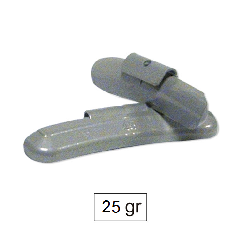 Set 100 contragreutati cu capsa din zinc JBM 50764, greutate 25 grame, aplicare pe janta