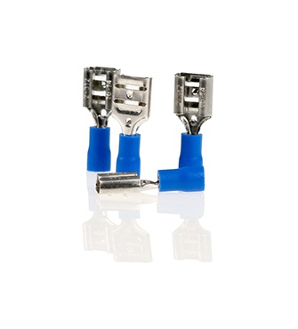 Set 10 papuci electrici auto ALCA 640790, izolat, albastru, tip mama, 9 mm
