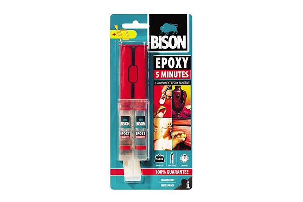 Adeziv epoxidic bicomponent BISON 10456, rapid, recipient 2 x 12 ml
