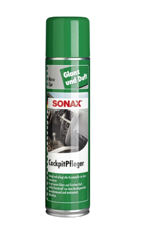 Spray curatare bord SONAX 356300, cu aroma New Car, fara silicon, recipient 400 ml