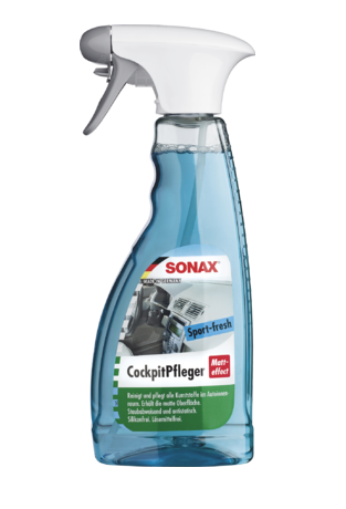 Spray pentru curatarea suprafetelor din plastic SONAX 03572410, efect mat, aroma Sport-Fresh, recipient 500 ml