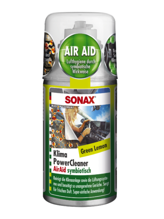 Spray pentru curatarea instalatiei de aer conditionat SONAX 323400, aroma lamaie verde, recipient 100 ml