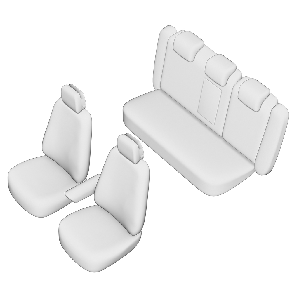 Set huse scaune auto UMBRELLA 45897, pentru AUDI A4 (B8) 2009-2016, bancheta fractionata, tetiera fata partial plastic, tetiere spate in forma de L