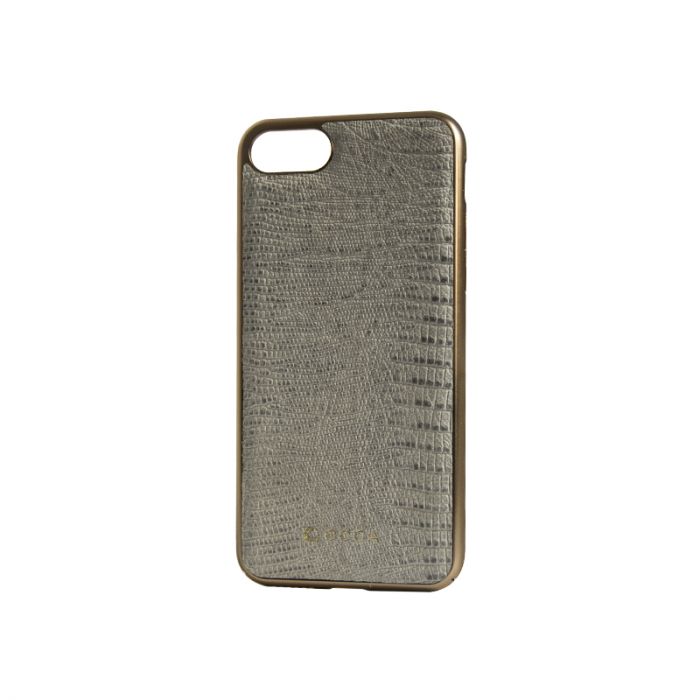 Carcasa iPhone 7/8/SE2020/SE2022 Occa OCLZDIPH7WH, Lizard White, piele naturala, protectie margine 360 grade
