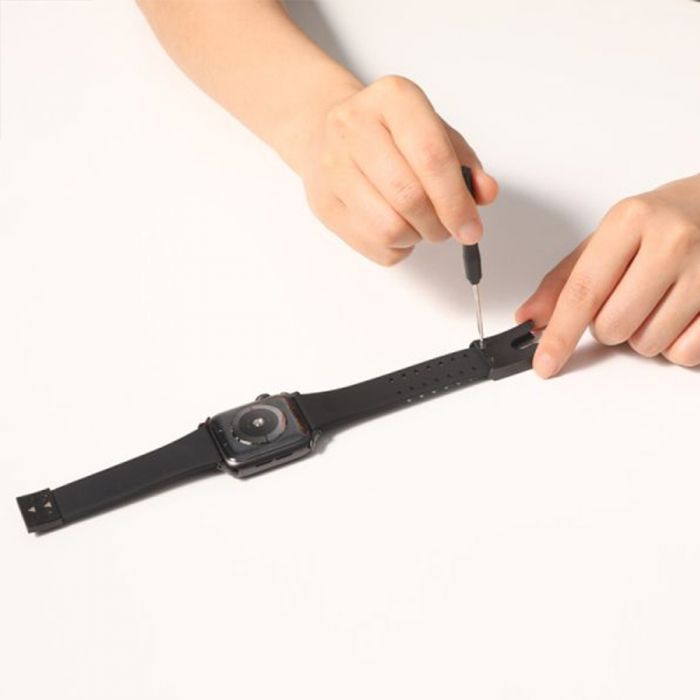 Curea Apple Watch 42mm / 44mm Baseus LBWSE-A01 Slip Thru Silicon Black