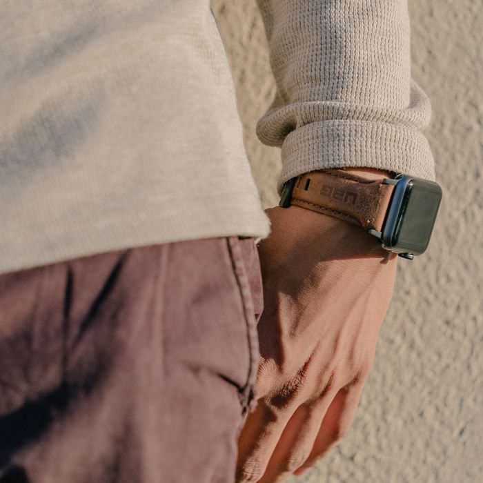 Curea din Piele Apple Watch 38mm / 40mm UAG 19149B114080 Brown