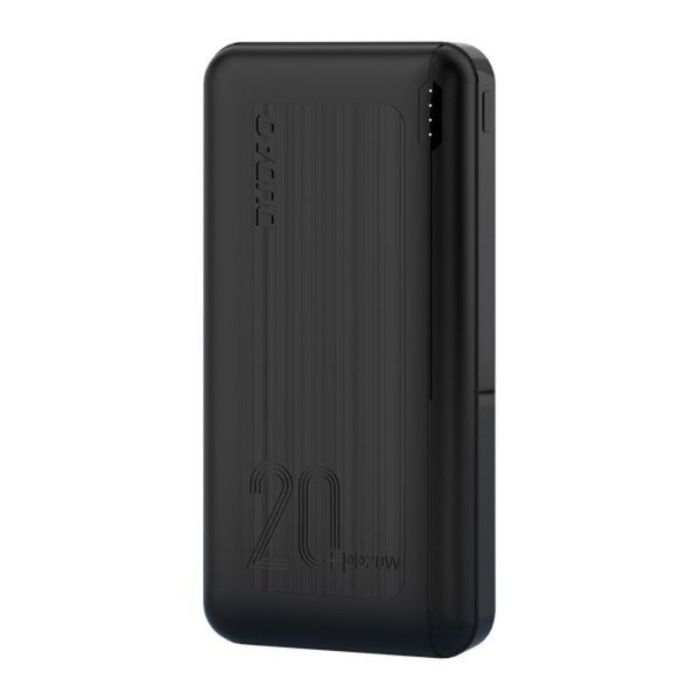 Acumulator extern Dudao 20000 mAh, Incarcare rapida 3.0, 20W, 2x USB / USB Type C Negru