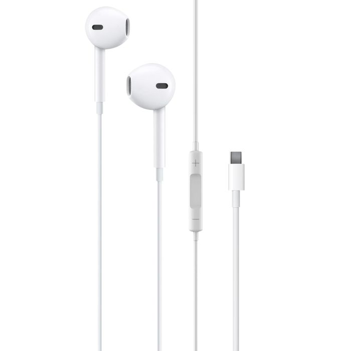 Casti in-ear stereo Type-C Lemontti LMRIPHFSTCA Ripple Alb, lungime 120 cm
